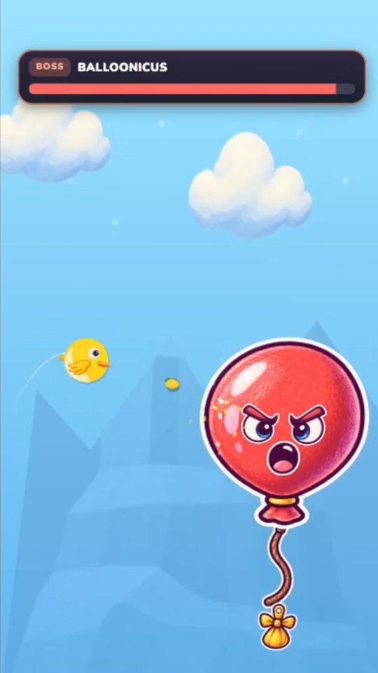 Balloonicus, an angry red balloon boss