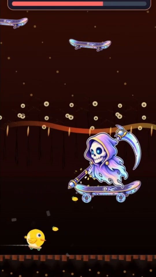 The Rail Reaper skates a burning rail