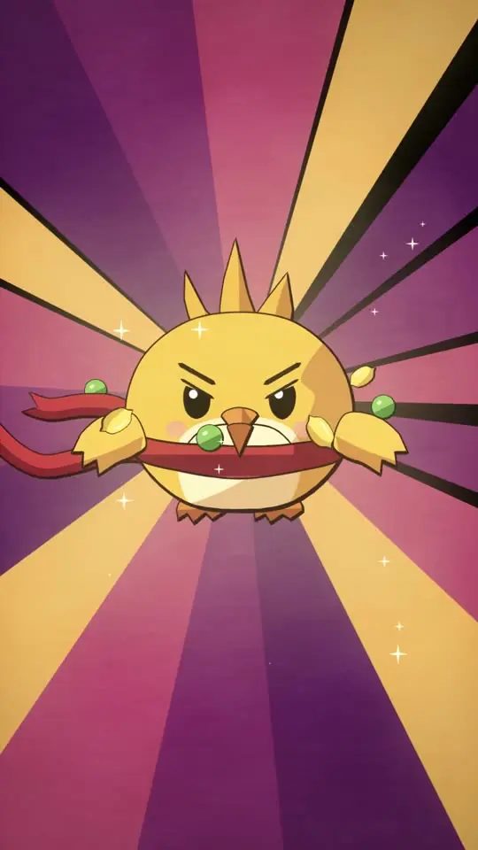Sir Flappicus in an animated promo, wearing a red scarf