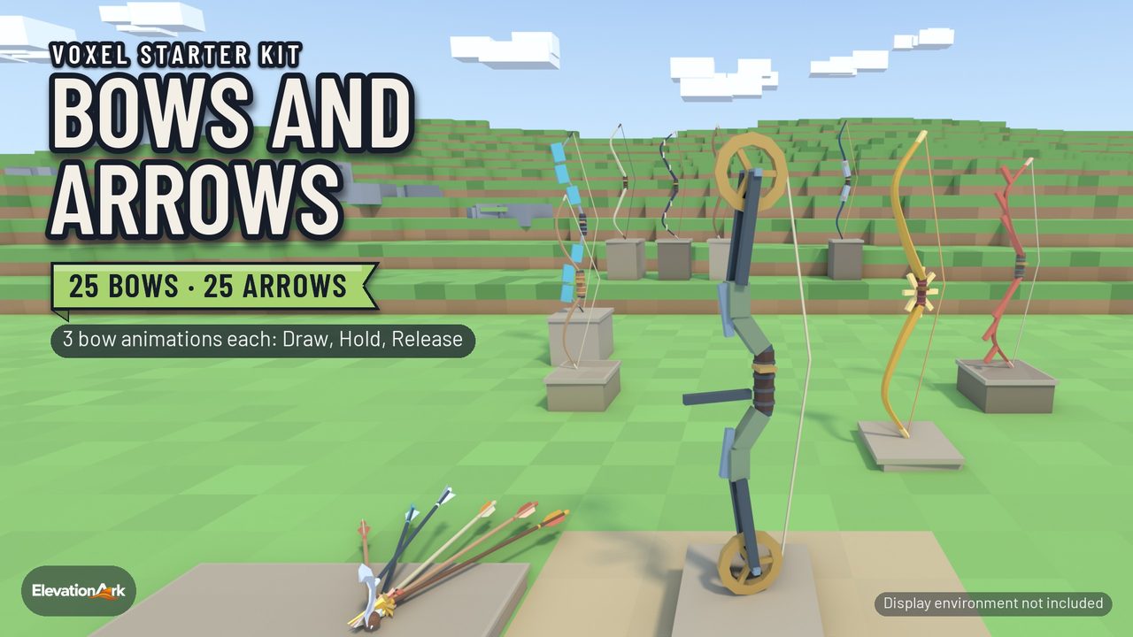 Voxel Bows and Arrows pack: cover